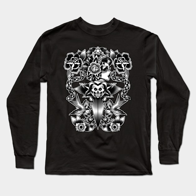 Your dagger, my heart Long Sleeve T-Shirt by Reasons Unknown